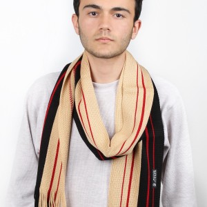 Triko Erkek Çizgili Atkı Triko Erkek Çizgili Atkı