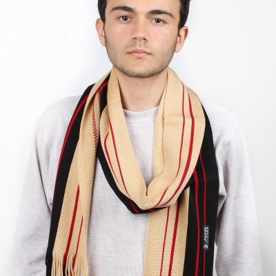 Triko Erkek Çizgili Atkı Triko Erkek Çizgili Atkı