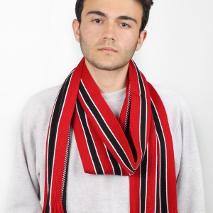 Triko Erkek Çizgili Atkı Triko Erkek Çizgili Atkı