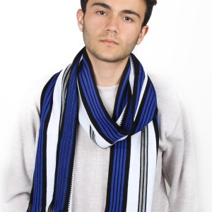 Triko Erkek Çizgili Atkı Triko Erkek Çizgili Atkı