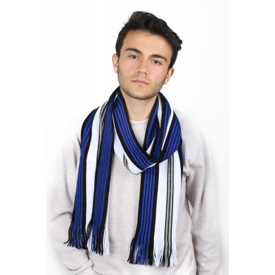 Triko Erkek Çizgili Atkı